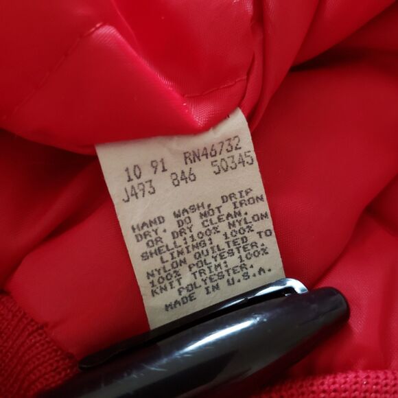 Vintage 90s Chalk Line Chicago Blackhawks Size Large USA Made Mens Red Jacket - Picture 8 of 13